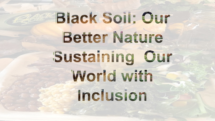 1 sustainability is intrinsically diverse