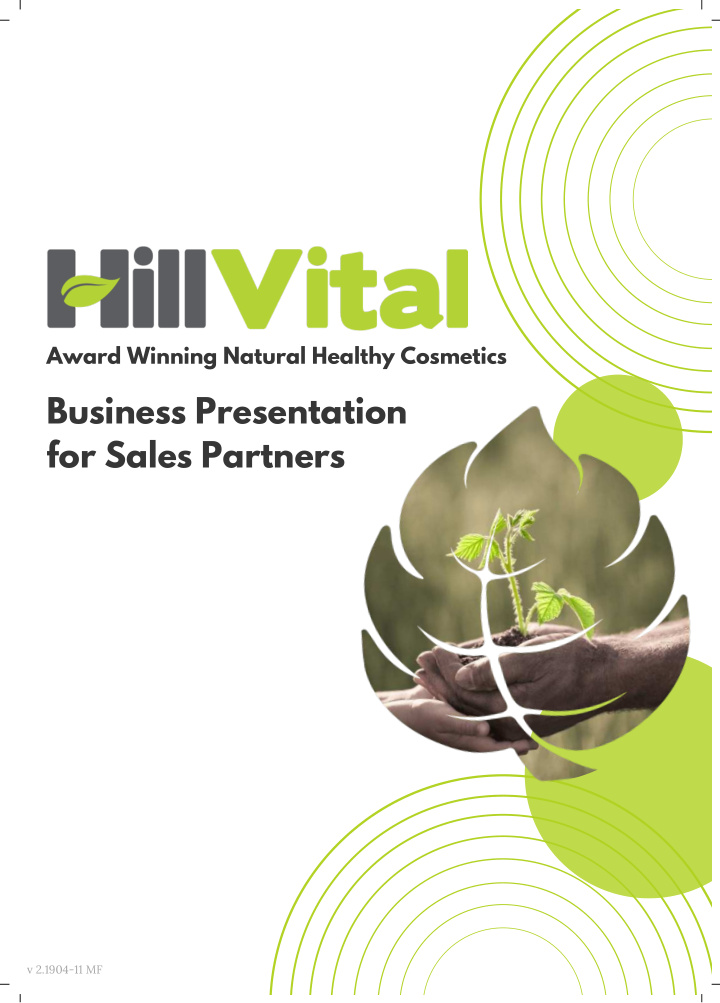 business presentation for sales partners