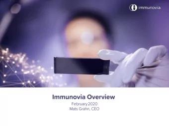 IMMray  platform  Proprietary blood-based biomarker platform  Significant unmet medical need for