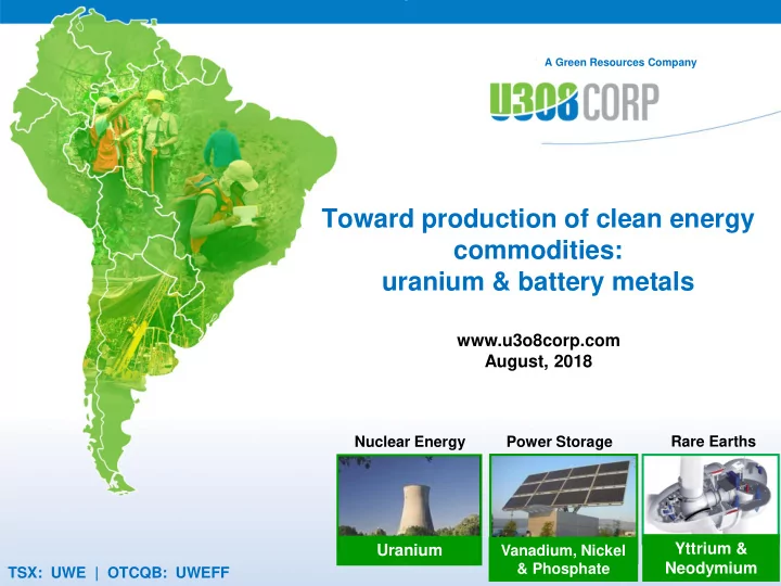 toward production of clean energy