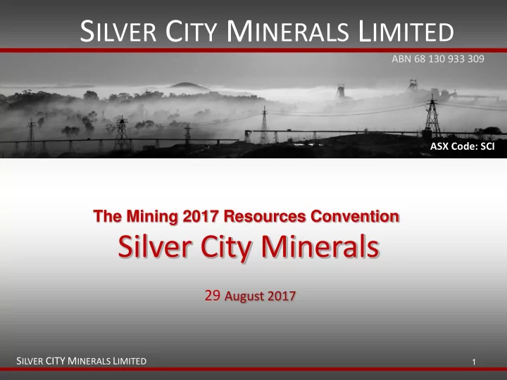 silver city minerals