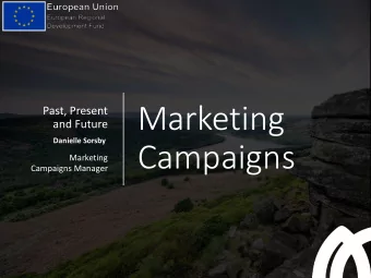 Campaigns  Marketing  Campaigns Manager  This time last year...  #UniqueDistrict  DEF Projects  One