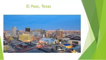 El Paso, Texas  The precipitation in El  Paso Texas over the past 20  years.  El Paso Population
