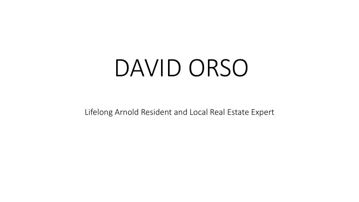 david orso