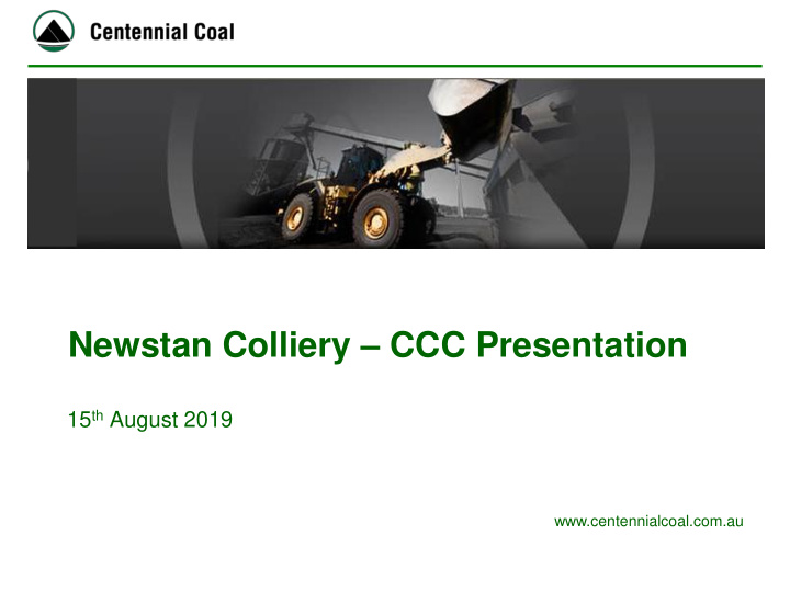 newstan colliery ccc presentation