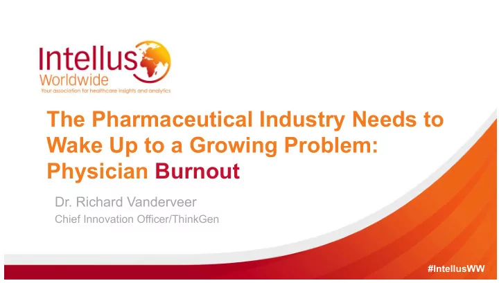 the pharmaceutical industry needs to wake up to a growing