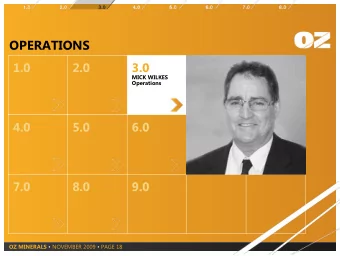 OPERATIONS  1.0  2.0  3.0  MICK WILKES  Operations  Zoom out to be consistent  4.0  5.0  6.0  7.0