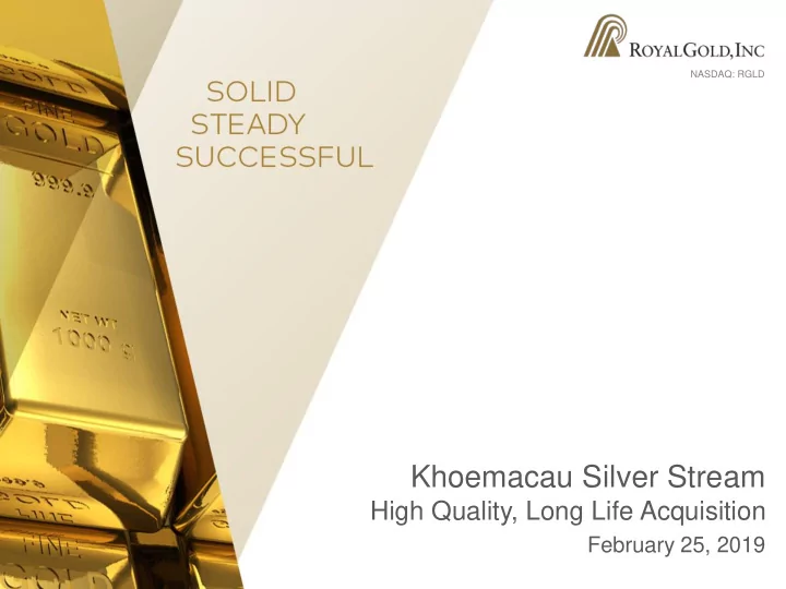 khoemacau silver stream