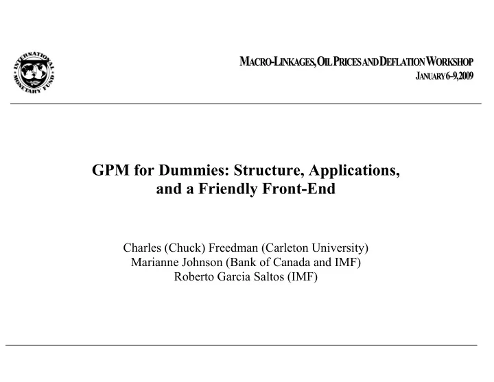 charles chuck freedman carleton university marianne