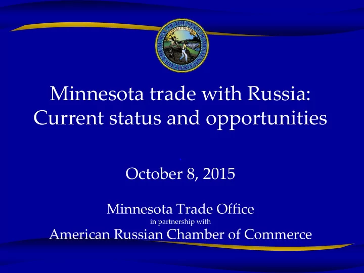 current status and opportunities