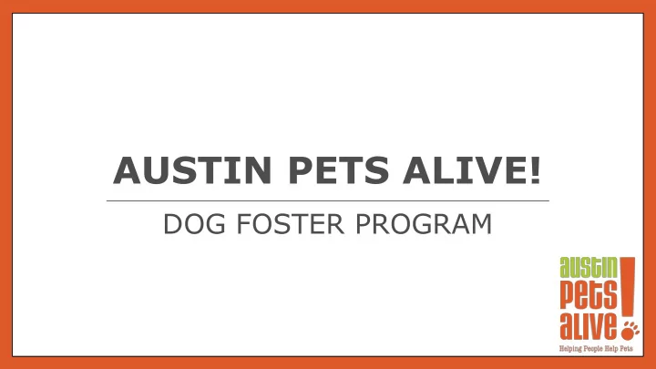 austin pets alive