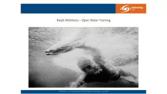 Thank you  Swimming  an essential part of the Western Australian way of life  THE COURSE  Check
