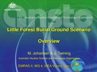 Overview  M. Johansen &amp; J. Twining  Australian Nuclear Science and Technology Organisation