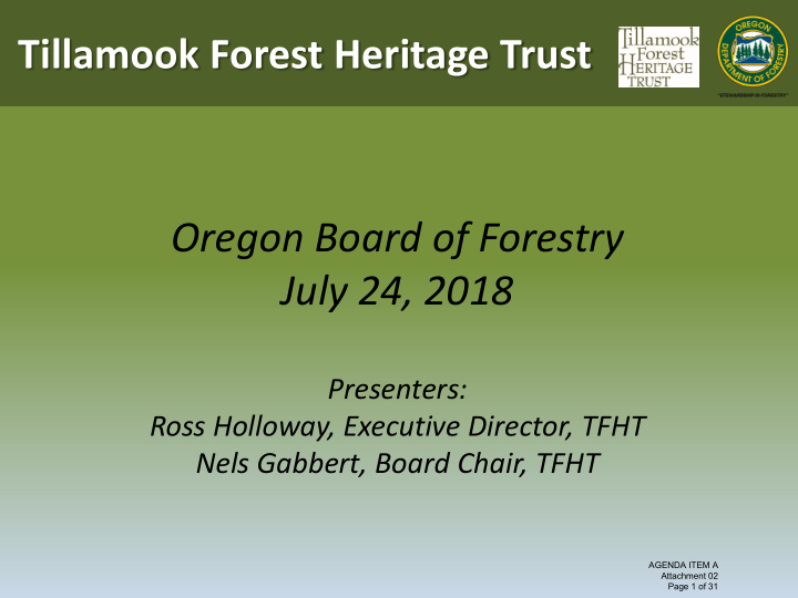 oregon board of forestry