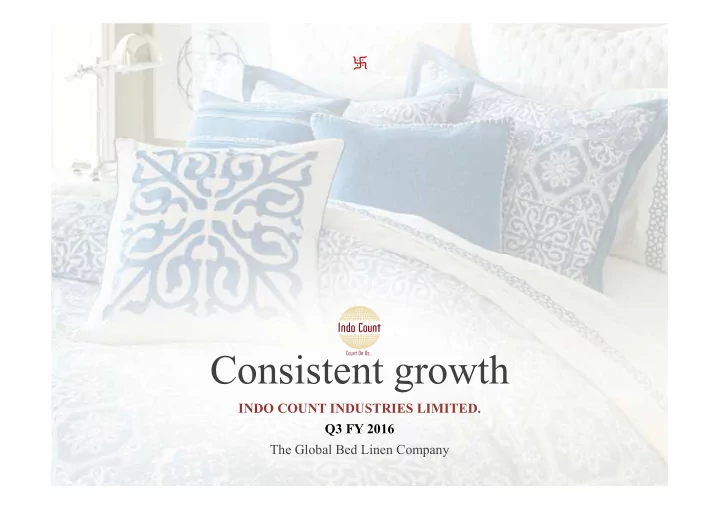 consistent growth