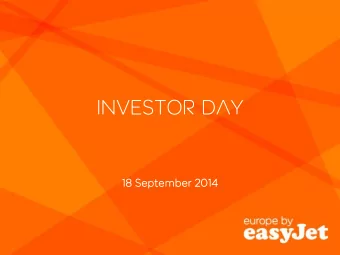 Investor day  18 September 2014  Agenda  Time  me  Agenda  nda item  Led by  Page  14.0  .00  Prov