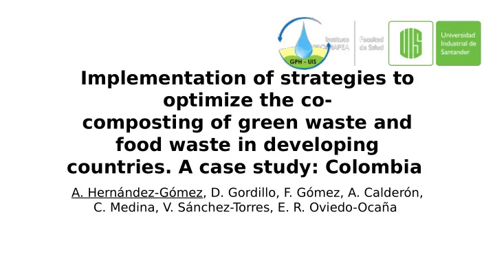 implementation of strategies to optimize the co