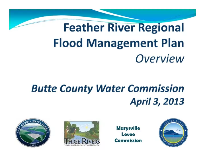 marysville levee commission background