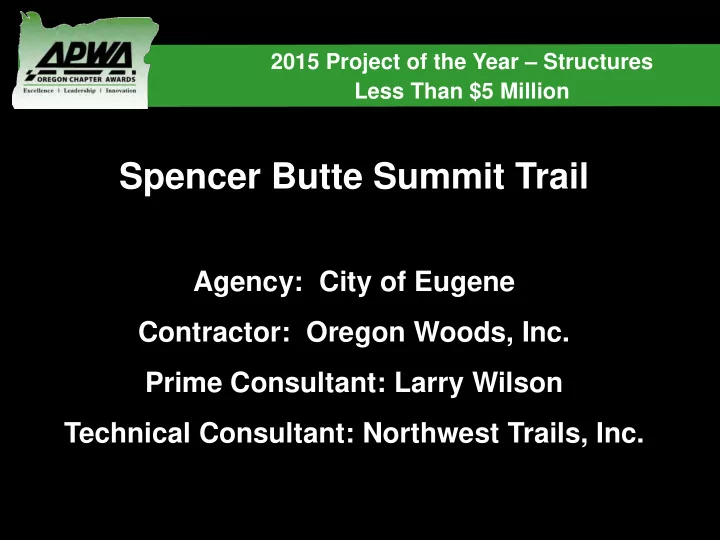 spencer butte summit trail