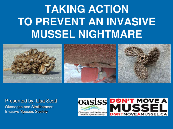 taking action to prevent an invasive mussel nightmare