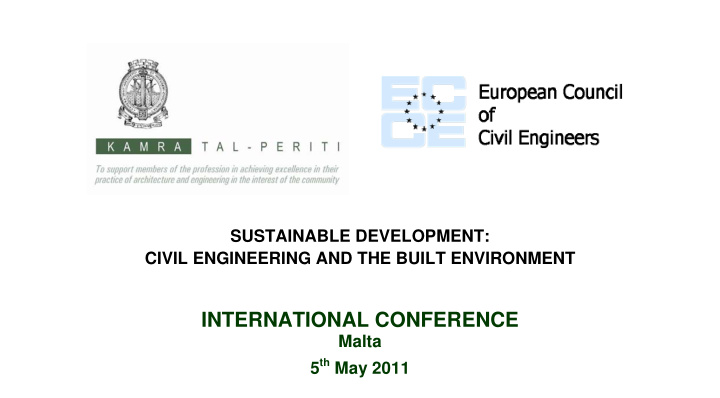 sustainable development civil engineering and the built