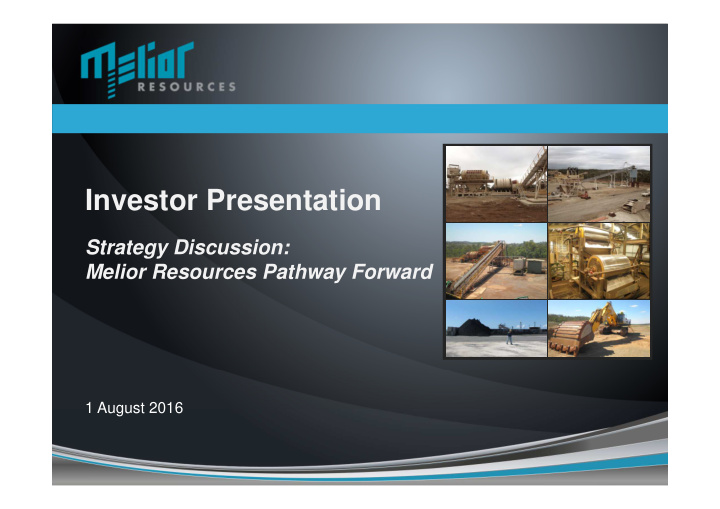 investor presentation