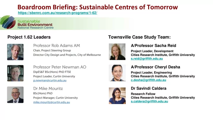 boardroom briefing sustainable centres of tomorrow