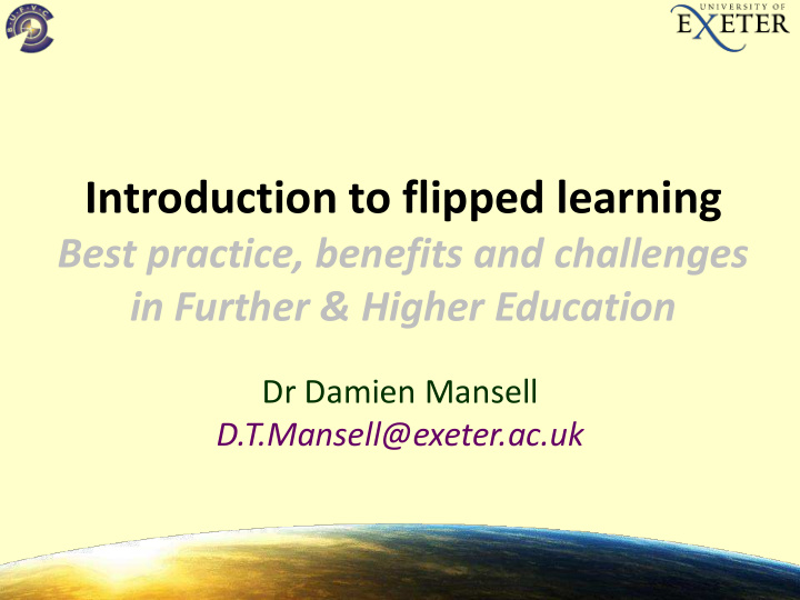 introduction to flipped learning