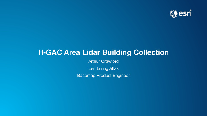 h gac area lidar building collection