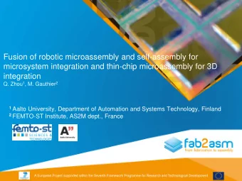 Fusion of robotic microassembly and self-assembly for  microsystem integration and thin-chip