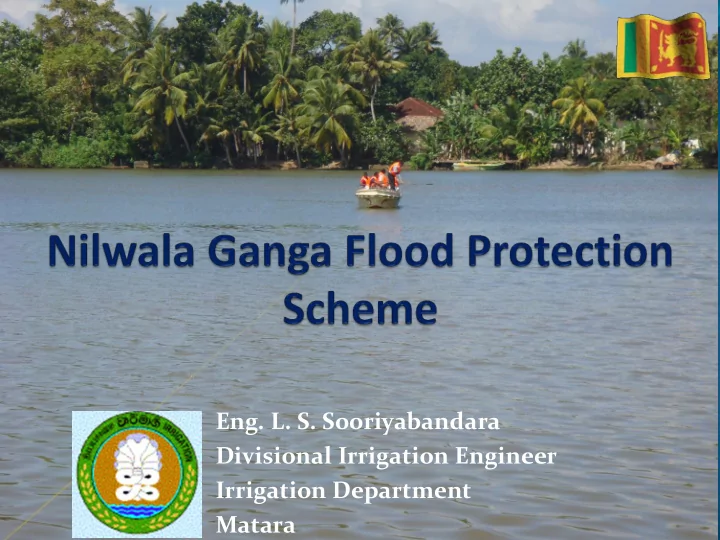 eng l s sooriyabandara divisional irrigation engineer
