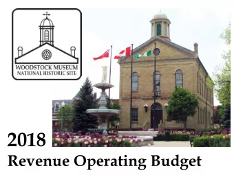 2018  Revenue Operating Budget  Fundraisers  11%  Events  11%  Education  25%  Visitation  64%
