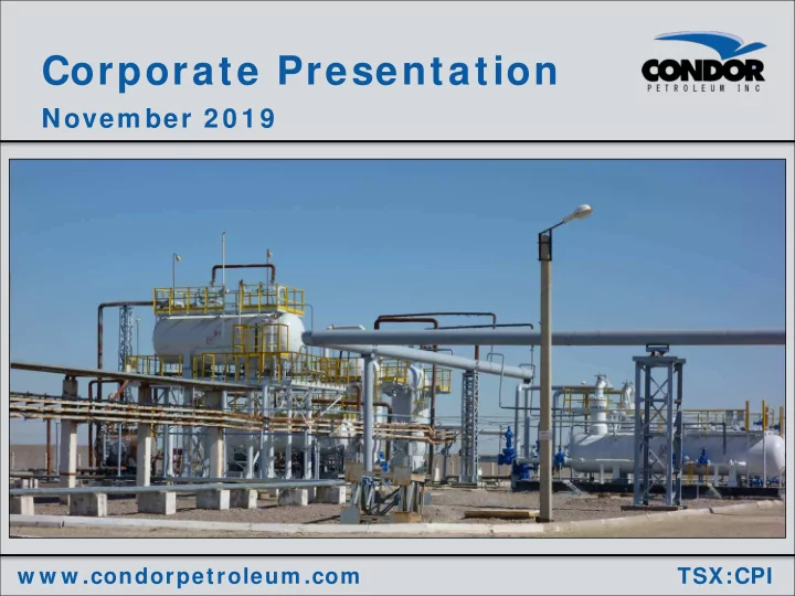 corporate presentation