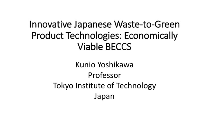 innovative j japan anes ese w waste to green een product