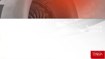 Avianca  Presentation to Prospective DIP Lenders  August 14, 2020  Disclaimer This document