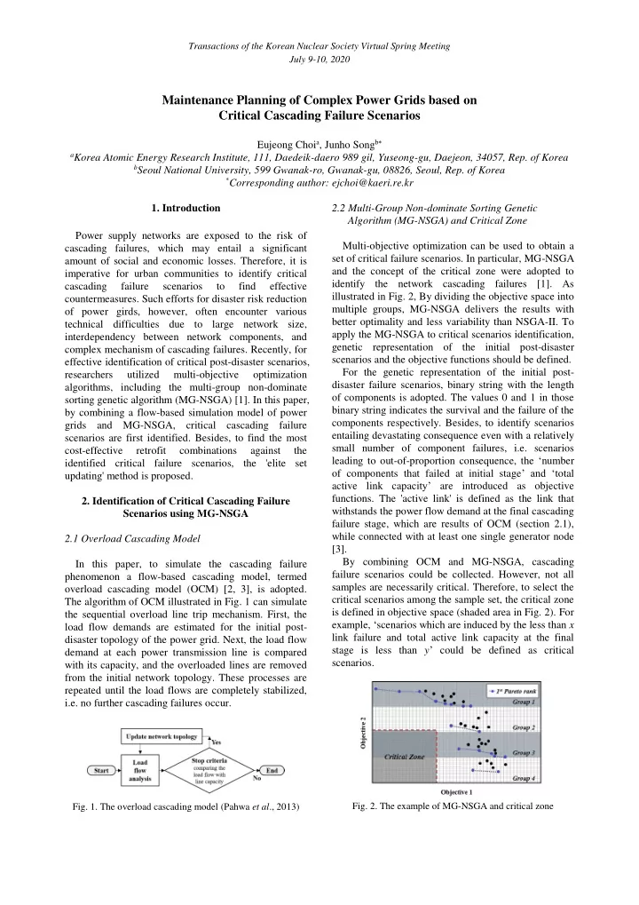 maintenance planning of complex power grids based on