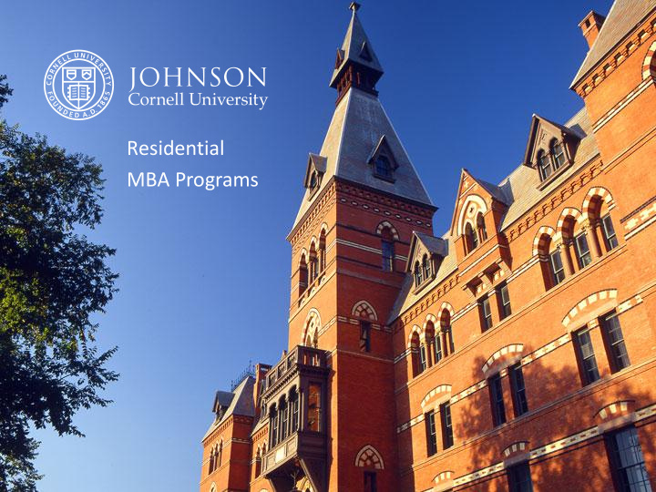 residential mba programs admissions