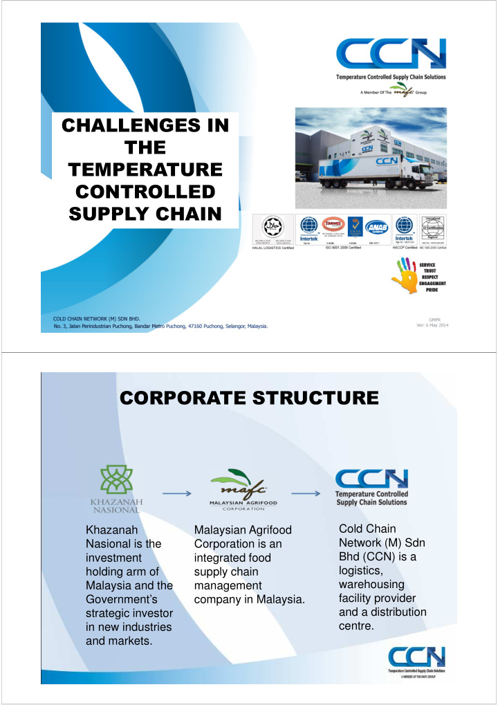 challenges in the temperature controlled supply chain