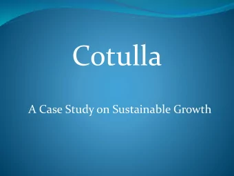 Cotulla  A Case Study on Sustainable Growth  Assessment  Cotulla / Typical Rural Community