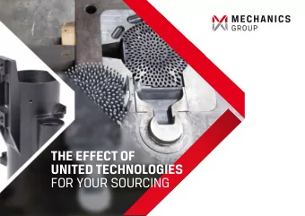 THE EFFECT OF  UNITED TECHNOLOGIES  FOR YOUR SOURCING  INSIDE  About us  3  Tooling  5  Aluminum
