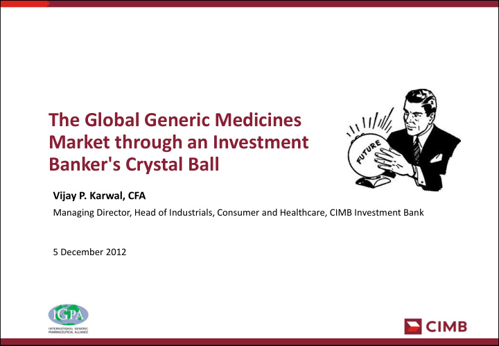 the global generic medicines