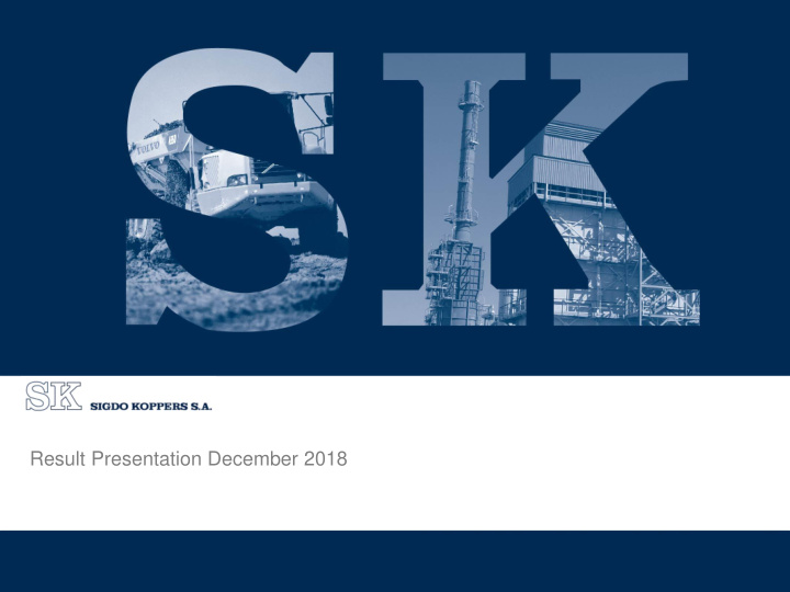 result presentation december 2018