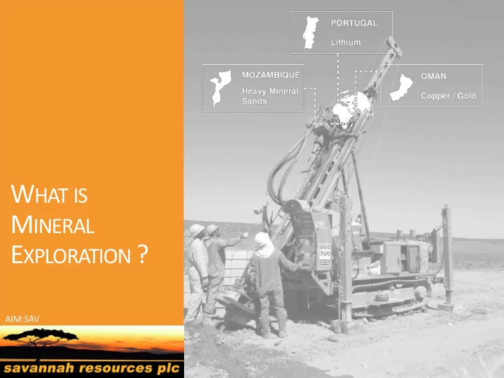 2 what is mineral exploration