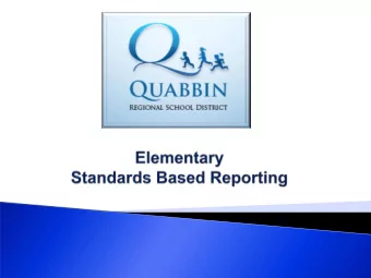 Our Discussion this Evening   Reasons for adopting standards based grading, assessment,  and