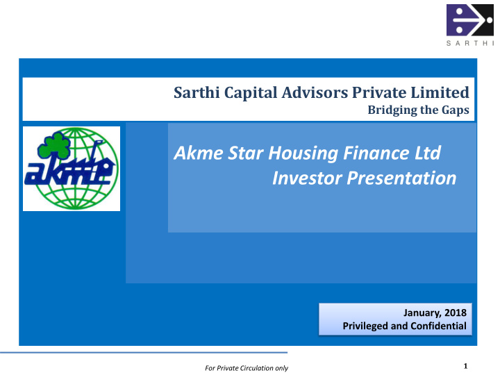 akme star housing finance ltd