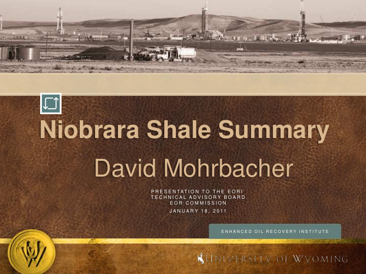 niobrara shale summary david mohrbacher
