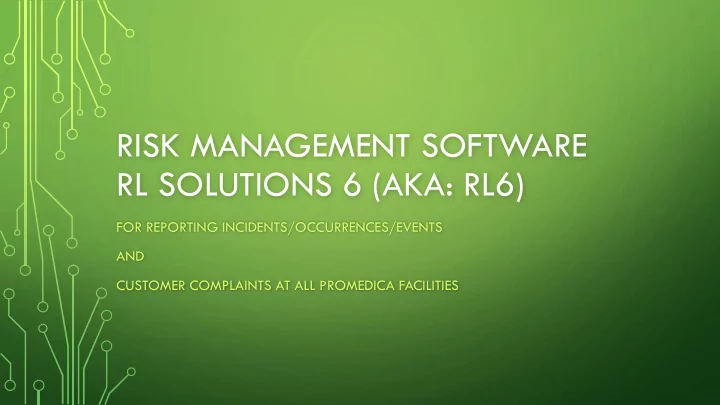 risk management software