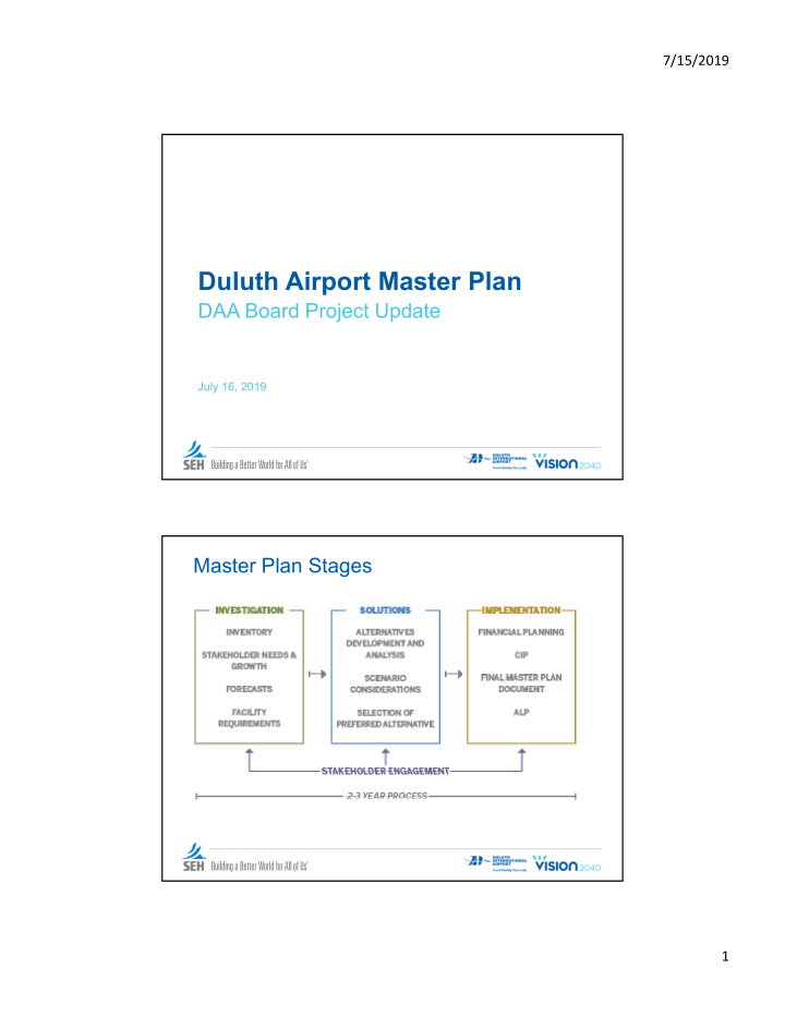 duluth airport master plan