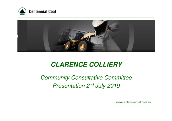 clarence colliery