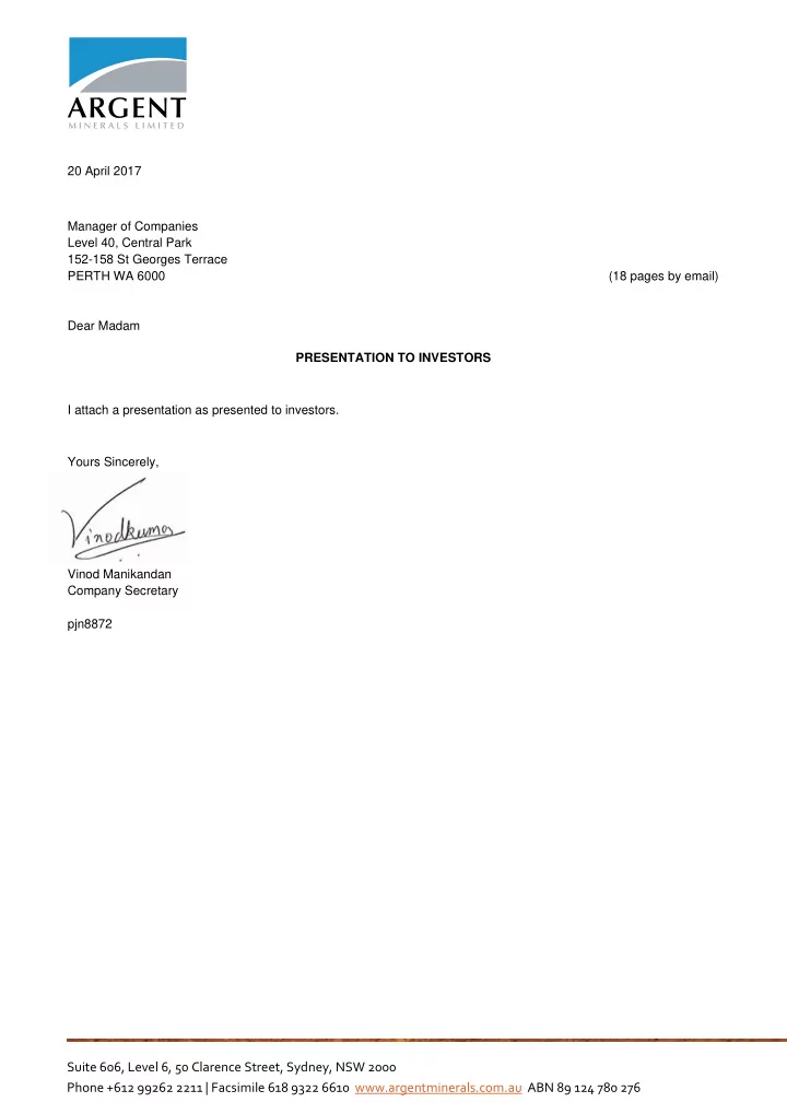 20 april 2017 manager of companies level 40 central park